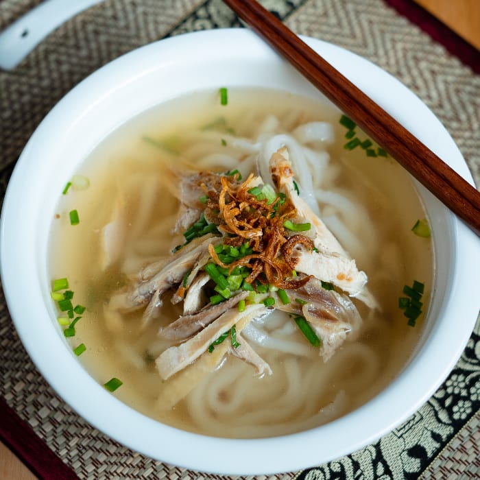 Khao Piak Udon Noodle Soup.
